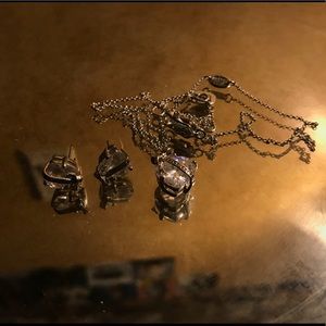 Matching earrings and necklace